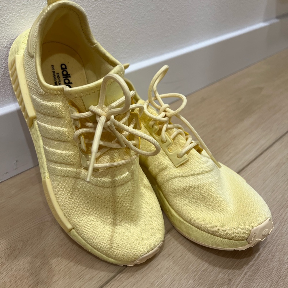 Adidas Light Yellow Athletic Shoes